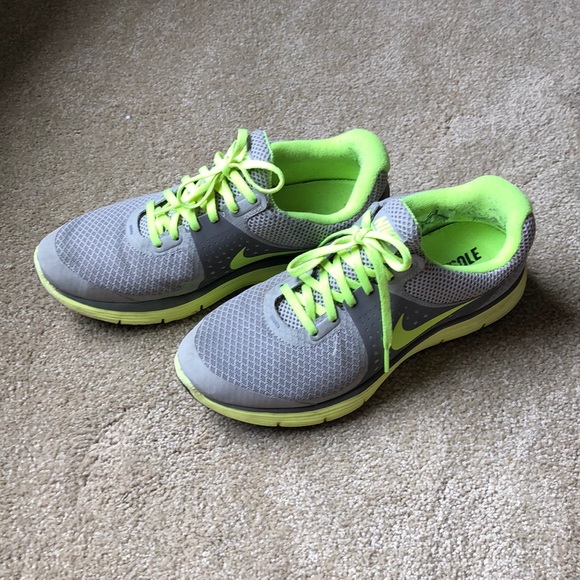 neon nike tennis shoes